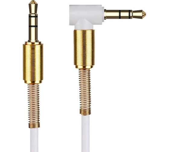 Аудиокабель aux FUMIKO ac01 jack 3.5 мм, белый, 1 м FAC01-04