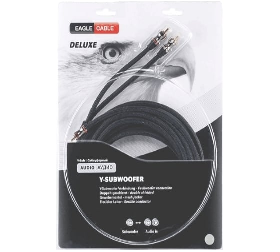 Сабвуферный кабель Eagle Cable Deluxe Y-Sub 5,0 м 10041050
