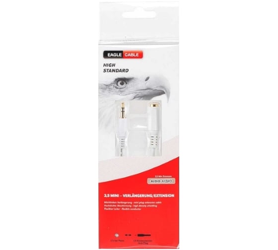Аудио кабель Eagle Cable High Standard Mini/m/-Mini/f/ 1,6 м 20071116