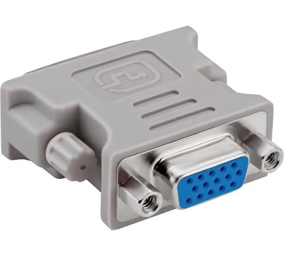 Адаптер BURO DVI-I(m) VGA (f) (BHP RET ADA_DVI-VGA) серый блистер 485582