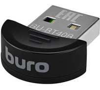 Адаптер BURO USB BU-BT40B BT4.0+EDR class 1.5 20м черный 341953