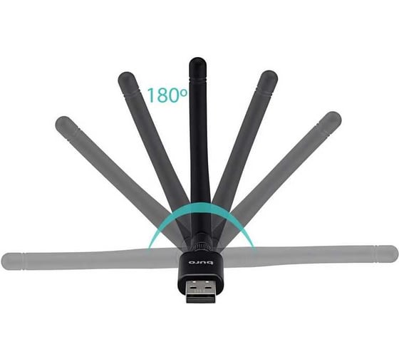 Адаптер BURO USB BU-BT40С BT4.0+EDR class 1 100м черный 1157305