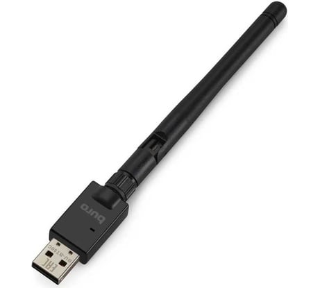 Адаптер BURO USB BU-BT50C BT5.0+EDR class 1 100м черный 1395358
