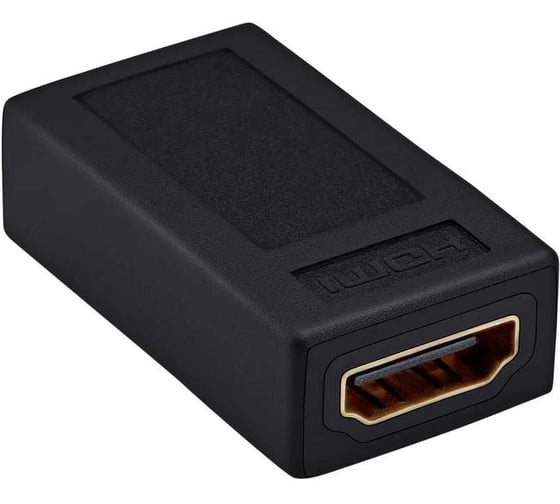 Адаптер BURO аудио-видео HDMI (f)/HDMI (f) позолоч.конт. черный (BHP-ADP-HDMI-2.0) 1478820
