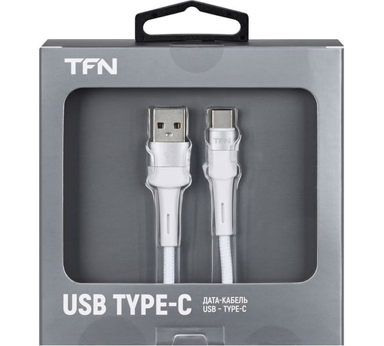 Кабель TFN TypeC Envy 1.2 м, нейлон, белый TFN-C-ENV-AC1MWH