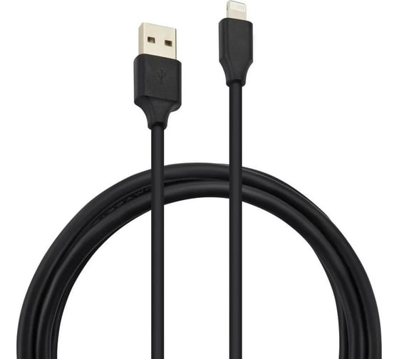 Кабель BURO BHP LIGHTNING 0.8 USB (m)-Lightning (m) 0.8м черный 409278