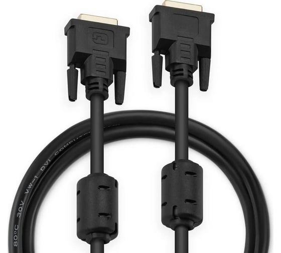 Кабель BURO DVI-D (m) DVI-D (m) 1.8м феррит.кольца 817237