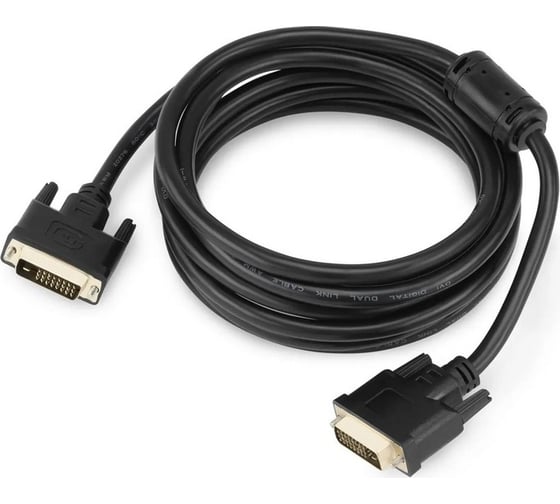Кабель BURO DVI-D (m) DVI-D (m) 3м (BHP RET DVI30) феррит.кольца черный 485579