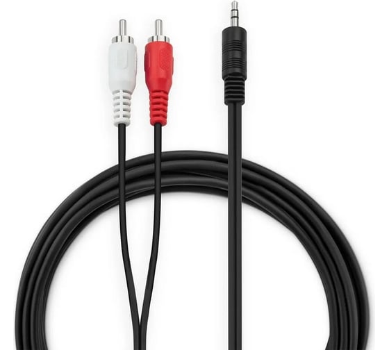 Кабель соединительный аудио BURO Jack 3.5 (m)/2хRCA (m) 5м. черный (BAAC010-5) 817195