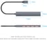 Концентратор VENTION OTG USB 3.2 Gen 2 Type-C на 4 USB порта + USB-C PD Серый - 0.15м. CKHHB 3
