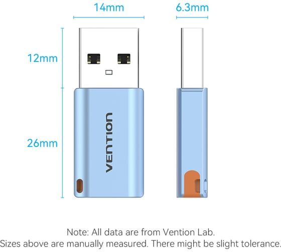 Адаптер-переходник VENTION OTG USB 3.1 AM/CF CUAH0