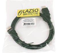 Кабель для передачи сигналов Lazso WH-111(1m) HDMI 2.0, максимальное разрешение 4Кх2К, 60Hz (4:4:4). cab0083.2