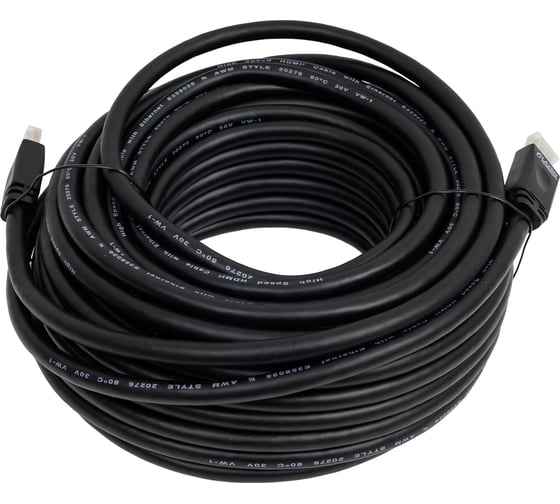Активный кабель для передачи сигналов Lazso WH-111(20m) HDMI 2.0, максимальное разрешение 4Кх2К, 60Hz (4:2:0). cab0083.12