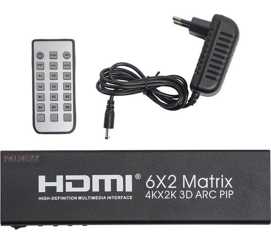 Матрица PALMEXX AYM6x2V14 6HDMI*2HDMI 3D ARC PIP 4K/30Hz (2160p, HDMI 1.4b) PX/AYM-6X2V14 1
