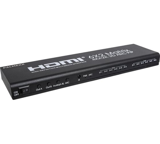 Матрица PALMEXX AYM6x2V14 6HDMI*2HDMI 3D ARC PIP 4K/30Hz (2160p, HDMI 1.4b) PX/AYM-6X2V14