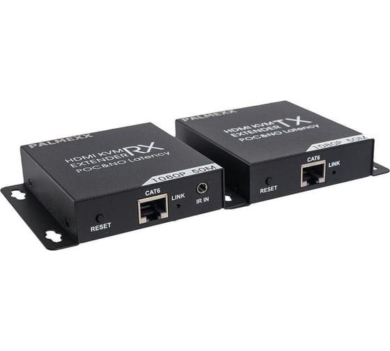 Удлинитель PALMEXX HDMI AYE07KVM по UTP кабелю с функцией KVM (2*USB), 1920*1080p@60Hz, до 50 метров PX/AYE-07KVM