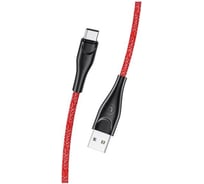 Дата-кабель USAMS -SJ398 USB - Type-C, 3 м, нейлоновая оплетка, красный (SJ398USB02) УТ000021064