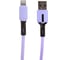 Дата-кабель USAMS -SJ431 USB - Lightning, с индикатором, 1 м, силиконовый, фиолетовый (SJ431USB04) УТ000021047 1