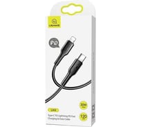 Дата-кабель USAMS -U43 Type-C-Lightning, черный (SJ406USB01) УТ000020254