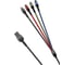 Дата-кабель USAMS US-SJ317 4 в 1, USB - Type-C, micro USB, 2xLightning, черный (SJ317USB01) УТ000020308 2