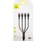 Дата-кабель USAMS US-SJ317 4 в 1, USB - Type-C, micro USB, 2xLightning, черный (SJ317USB01) УТ000020308 3