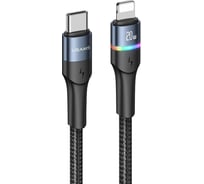 Дата-кабель USAMS US-SJ538 U76 Type-C - Lightning PD Fast Charging, 1.2m, черный(SJ538USB01) УТ000029650