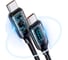 Дата-кабель USAMS US-SJ546 U78 Type-C - Type-C, PD 100W, 5А, LED дисплей, нейлоновая оплетка, черный(SJ546USB01) УТ000029554 3