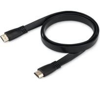Кабель аудио-видео BURO HDMI 1.4 Flat, HDMI (m)/HDMI (m), 1м, черный (BHP HDMI 1) 395379