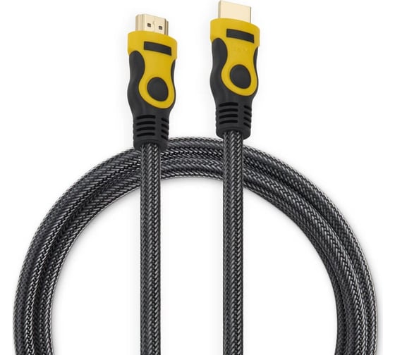 Кабель аудио-видео BURO HDMI 1.4, HDMI (m)/HDMI (m), 1.8м. (HDMI 19M-19M BRAID) 817215