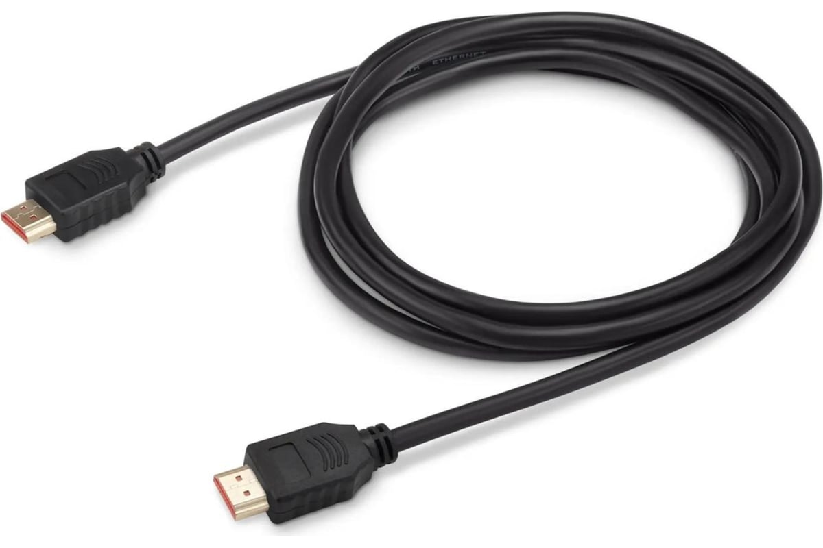 Кабель аудио-видео BURO HDMI 1.4, HDMI (m)/HDMI (m), 2м, позолоченные  контакты, черный (BHP2M) 375147 - выгодная цена, отзывы, характеристики,  фото - купить в Москве и РФ