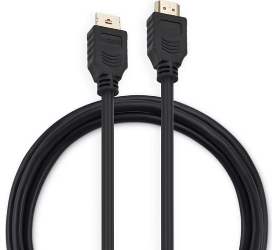 Кабель аудио-видео BURO HDMI 1.4, HDMI (m)/HDMI (m), 2м, позолоченные контакты, черный (BHP2M) 375147