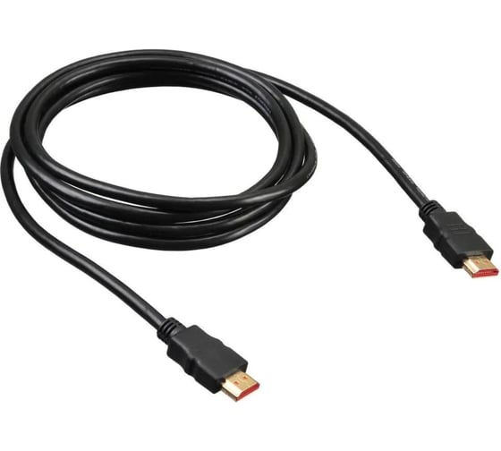Кабель аудио-видео BURO HDMI 1.4, HDMI (m)/HDMI (m), 2м, позолоченные контакты, черный (BHP2M) 375147