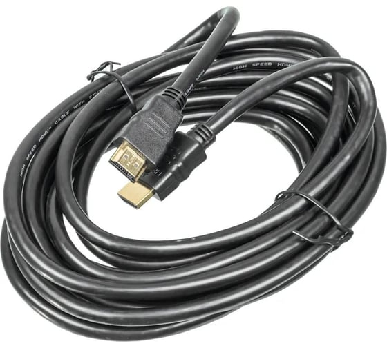 Кабель аудио-видео BURO HDMI 1.4, HDMI (m)/HDMI (m), 5м, позолоченные контакты, черный (BHP RET HDMI50-2) 485576
