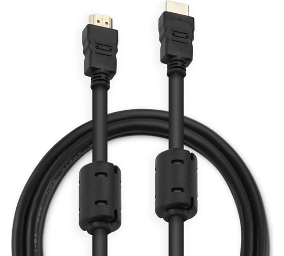 Кабель аудио-видео BURO HDMI 1.4, HDMI (m)/HDMI (m), 3м, ферритовые кольца, черный (HDMI-19M/19M-3M-MG) 817220