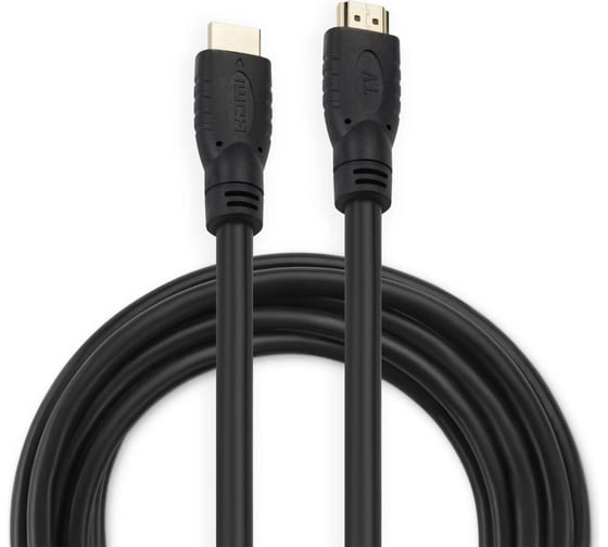 Кабель аудио-видео BURO HDMI 2.0, HDMI (m)/HDMI (m), 15м, позолоченные контакты, черный (BHP HDMI 2.0-15) 1147080