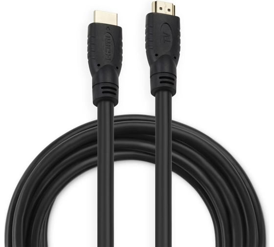 Кабель аудио-видео BURO HDMI 2.0, HDMI (m)/HDMI (m), 10м, позолоченные контакты, черный (BHP HDMI 2.0-10) 1147078
