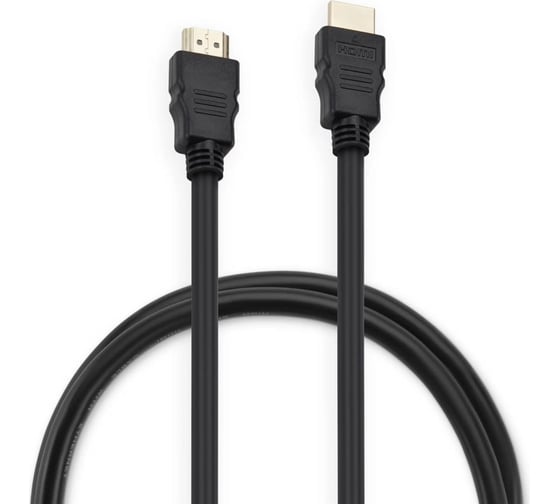 Кабель аудио-видео BURO HDMI 2.0, HDMI (m)/HDMI (m), 1м, позолоченные контакты, черный (BHP HDMI 2.0-1) 1147065