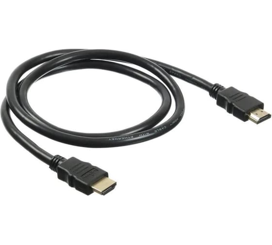 Кабель аудио-видео BURO HDMI 2.0, HDMI (m)/HDMI (m), 1м, позолоченные контакты, черный (BHP HDMI 2.0-1) 1147065