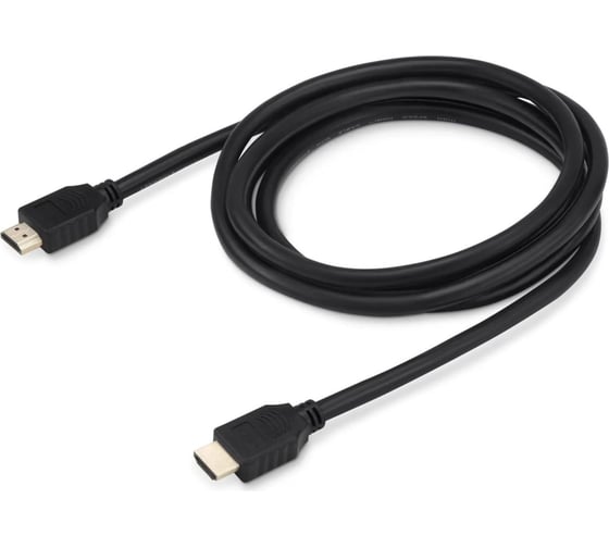 Кабель аудио-видео BURO HDMI 2.0, HDMI (m)/HDMI (m), 2м, позолоченные контакты, черный (BHP HDMI 2.0) 409275 1