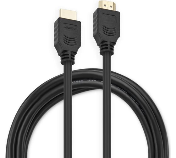 Кабель аудио-видео BURO HDMI 2.0, HDMI (m)/HDMI (m), 2м, позолоченные контакты, черный (BHP HDMI 2.0) 409275