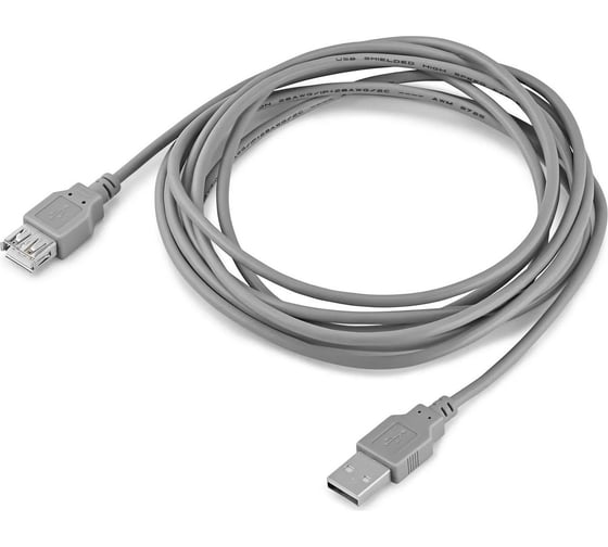 Кабель BURO USB A(m) USB A(f), 3м, (BHP RET USB_AF30), серый, блистер 485540 1