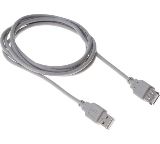 Кабель BURO USB A(m) USB A(f), 3м, (BHP RET USB_AF30), серый, блистер 485540
