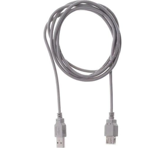 Кабель BURO USB A(m) USB A(f), 3м, (BHP RET USB_AF30), серый, блистер 485540