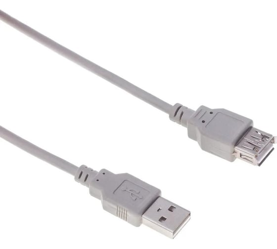 Кабель BURO USB A(m) USB A(f), 3м, (BHP RET USB_AF30), серый, блистер 485540