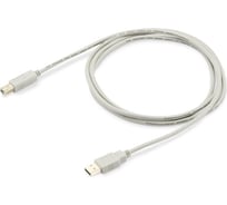Кабель BURO USB A(m) USB B(m), 1.8м, (USB2.0-AM/BM), серый 817258