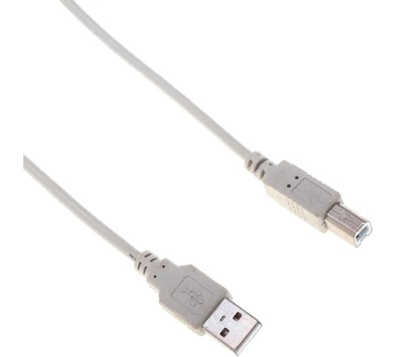 Кабель BURO USB A(m) USB B(m), 3м, (BHP RET USB_BM30), серый, блистер 485536