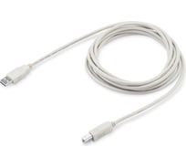 Кабель BURO USB A(m) USB B(m), 3м, (USB2.0-AM/BM-3), серый 359894