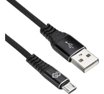 Кабель DIGMA MICROUSB-3M-BRAIDED-BLK USB (m)-micro USB (m) 3м черный 1080382