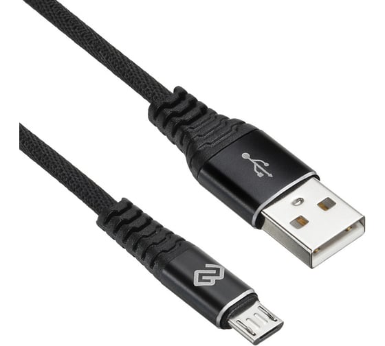 Кабель DIGMA MICROUSB-3M-BRAIDED-BLK USB (m)-micro USB (m) 3м черный 1080382 1