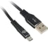 Кабель DIGMA MICROUSB-3M-BRAIDED-BLK USB (m)-micro USB (m) 3м черный 1080382 2